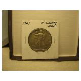 1941 Silver Ben Franklin half dollar