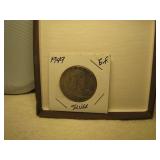 1949 Silver Ben Franklin half dollar