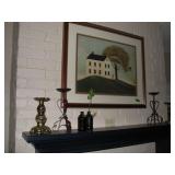 Misc fireplace decor lot