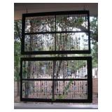 Framed glass, misc outdoor decor