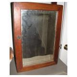 Wooden with mirror cabinet
