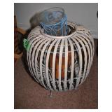 Wicker planter