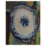 18" Bell Case Platter with handles