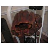 Old leather baseball glove