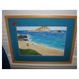 Oil painted Seaside picture
