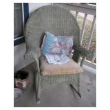 Wicker rocker