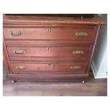 3 Drawer wooden chest