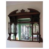 Beautiful, antique Overmantle mirror
