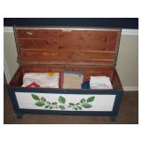 Handpainted Cedar Chest