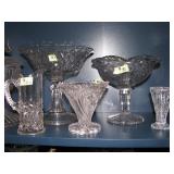 Misc Crystal glass lot