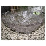 Crystal footed bowl