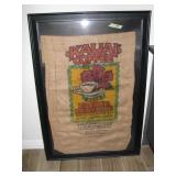 Framed Coffee bean sack