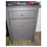 Gray nightstand