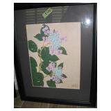 Framed Oriental picture