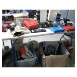 Table top of misc garage items