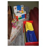 Toy kitchen, toy food and more