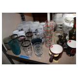 lot of glasses