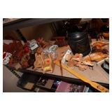shelf lot- wooden and more