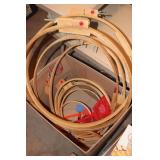 Embroidary Hoops, 4 very large ones and more