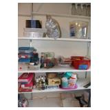 MISC craft supplies and containers