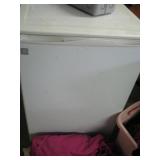 White mini fridge