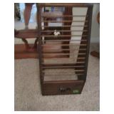 Wooden linen rack