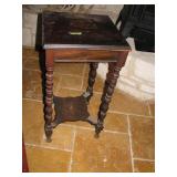Wooden lamp table
