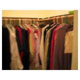 Misc contents of upstairs closet,womens size 18-20