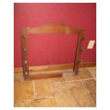 Wooden rifle rack