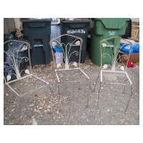 3 Iron chairs