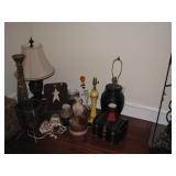 MIsc lamps, home decor