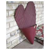 Metal Heart planter