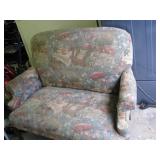Armed cloth oversize chair