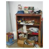 Garage shelf with misc garage items