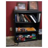 Bookcase with misc office items
