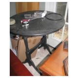 Wooden lamp/drink table