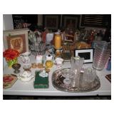MIsc tabletop of collectibles