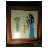 Beautiful framed cloth picture