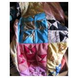 Handstitched quilt top