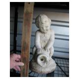 Cement fountain top figurine only