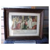 Framed 1919 religious picture