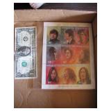 The Beatles stamps with COA
