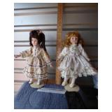 Pair of Dolls on stands