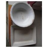 Royal Ironstone pottery-Bowl and platter