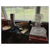 Tabletop of misc collectibles lot