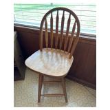 Oak barstool