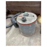 Galvanized gas can
