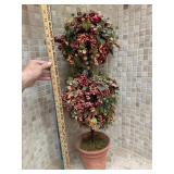 Faux floral decor