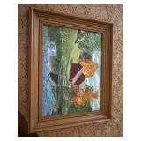 Framed painting