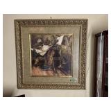 Large framed OFlanory  Violin picture